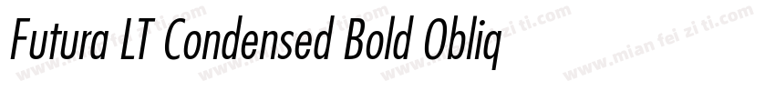 Futura LT Condensed Bold Oblique字体转换